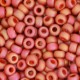 Miyuki rocailles Perlen 6/0 - Opaque glazed frosted rainbow cardinal red 6-4695